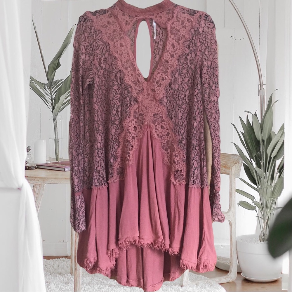 Free People ‘secret origins’ dress in rosy coral